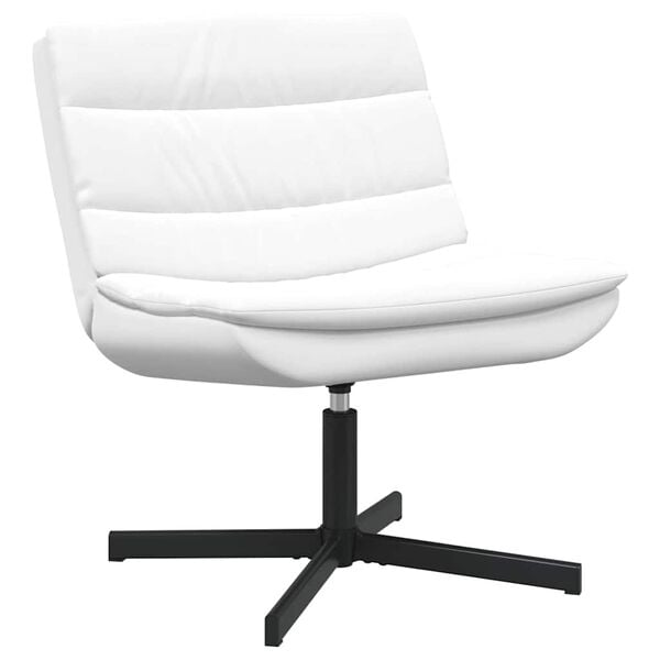 vidaXL Otočn&aacute; židle B&iacute;l&aacute; 63 x 75 x 76 cm PU