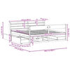 vidaXL Postel bez matrace 200 x 200 cm masivn&iacute; borovice
