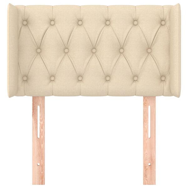 vidaXL Čelo postele typu u&scaron;&aacute;k kr&eacute;mov&eacute; 83 x 16 x 78/88 cm textil