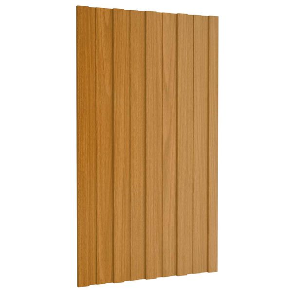 vidaXL Stře&scaron;n&iacute; panel 36 pcs Př&iacute;rodn&iacute; 80 x 45 cm Pozinkovan&aacute; ocel