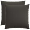 vidaXL Povlak na pol&scaron;t&aacute;ř 2 ks HEERLEN Tmavě &scaron;ed&aacute; 80 x 80 cm Textil
