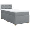 vidaXL Box spring postel s matrac&iacute; světle &scaron;ed&aacute; 80 x 200 cm textil
