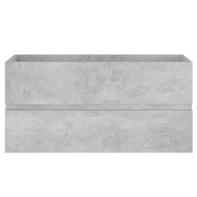 vidaXL Skříňka pod umyvadlo betonově šedá 90x38,5x45 cm dřevotříska