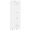 vidaXL Skř&iacute;ň highboard b&iacute;l&aacute; 34,5 x 34 x 180 cm kompozitn&iacute; dřevo
