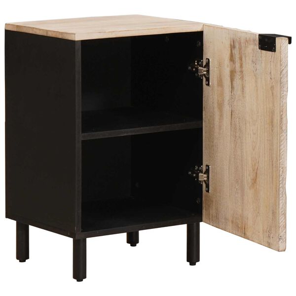 vidaXL Koupelnov&aacute; skř&iacute;ň B&iacute;l&aacute; 38 x 33 x 58 cm Masivn&iacute; mangov&eacute; dřevo