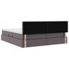 vidaXL Postel s &uacute;ložn&yacute;m prostorem s čelo &Scaron;ed&aacute; 180 x 200 cm Uměl&aacute; kůže