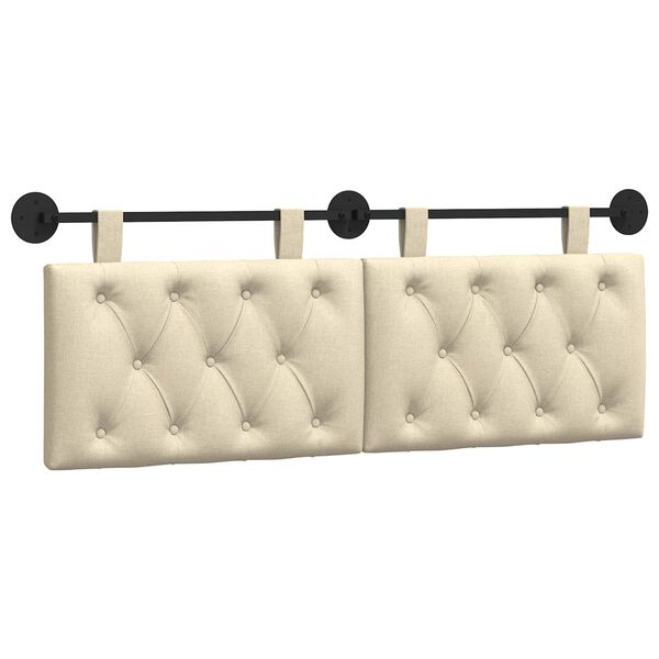 vidaXL Z&aacute;věsn&aacute; čeln&iacute; deska N&aacute;stěnn&yacute; Kr&eacute;mov&aacute; 130 x 55 x 7 cm textil