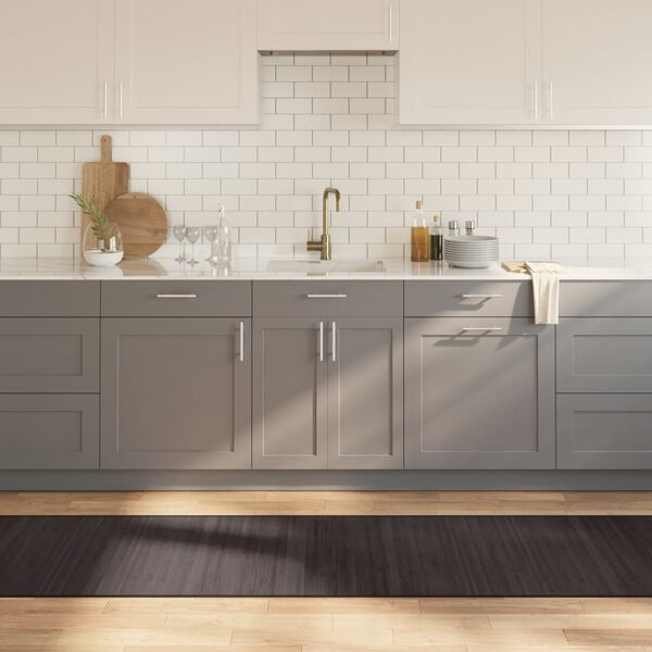 vidaXL Koberec obd&eacute;ln&iacute;kov&yacute; tmavě hněd&yacute; 70 x 400 cm bambus