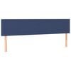 vidaXL Čelo postele s LED modr&eacute; 180x5x78/88 cm textil