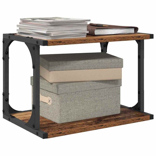 vidaXL Stojan na tisk&aacute;rnu Star&eacute; dřevo 41 x 28 x 33.5 cm