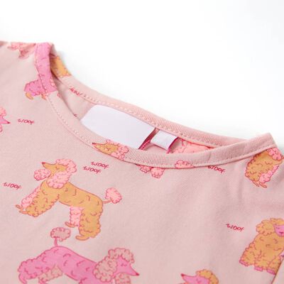 Dětské pyžamo s krátkým rukávem světle růžové 92