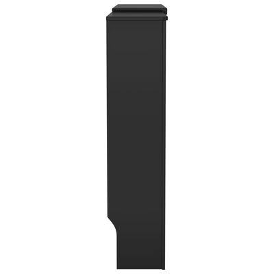 vidaXL Kryt na radiátor MDF černý 205 cm