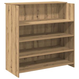 vidaXL Recepčn&iacute; stůl dub artisan 100x50x103,5 cm kompozitn&iacute; dřevo