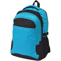 vidaXL Školní batoh 40 l černo-modrý