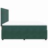 vidaXL Box spring postel s matrac&iacute; tmavě zelen&aacute; 180x200 cm samet
