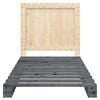 vidaXL R&aacute;m postele s čelem &scaron;ed&yacute; 100 x 200 cm masivn&iacute; borov&eacute; dřevo