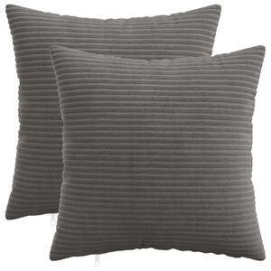 vidaXL Povlak na pol&scaron;t&aacute;ř 2 ks HEERLEN Tmavě &scaron;ed&aacute; 35 x 35 cm man&scaron;estr