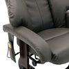 vidaXL Masážní polohovací TV křeslo šedé umělá kůže