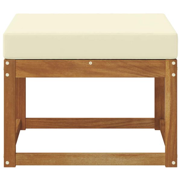 vidaXL Venkovn&iacute; podnožka Masivn&iacute; ak&aacute;tov&eacute; dřevo Př&iacute;rodn&iacute;