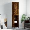 vidaXL Skř&iacute;ň highboard kouřov&yacute; dub 34,5 x 34 x 180 cm kompozitn&iacute; dřevo
