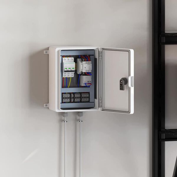 vidaXL Ovládací skříň Šedá 21 x 13 x 28 cm ABS plast