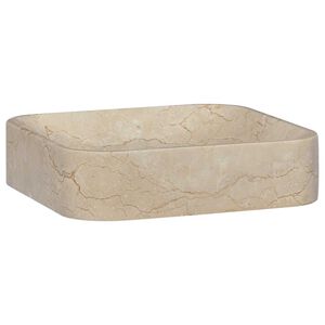 vidaXL Umyvadlo kr&eacute;mov&eacute; 40 x 40 x 10 cm mramor