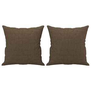 vidaXL Dekoračn&iacute; pol&scaron;t&aacute;ře 2 ks hněd&eacute; 40 x 40 cm textil