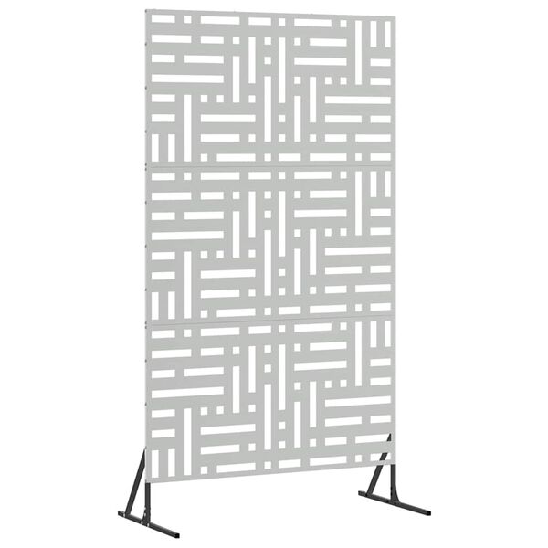 vidaXL Obrazovka pro soukromí Šedá 100 x 50 x 180 cm Ocel