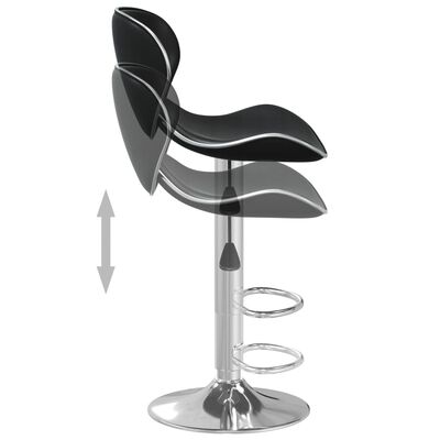vidaXL Barová stolička černá umělá kůže
