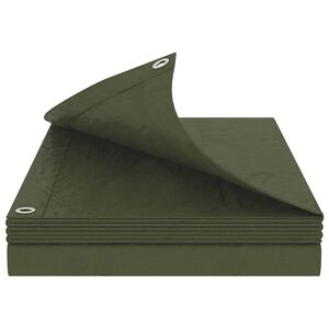 vidaXL Plachta s oky Zelen&aacute; 2 x 3 m 90 gsm PE