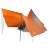 vidaXL Tipi stan se střechou &Scaron;ed&aacute; a oranžov&aacute; 510 x 690 x 330 cm taft