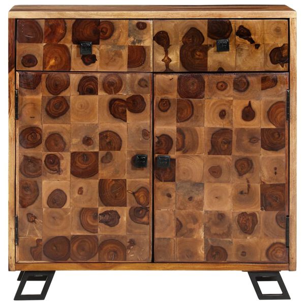 vidaXL Př&iacute;born&iacute;k, masivn&iacute; ak&aacute;ciov&eacute; dřevo, 65x35x65 cm