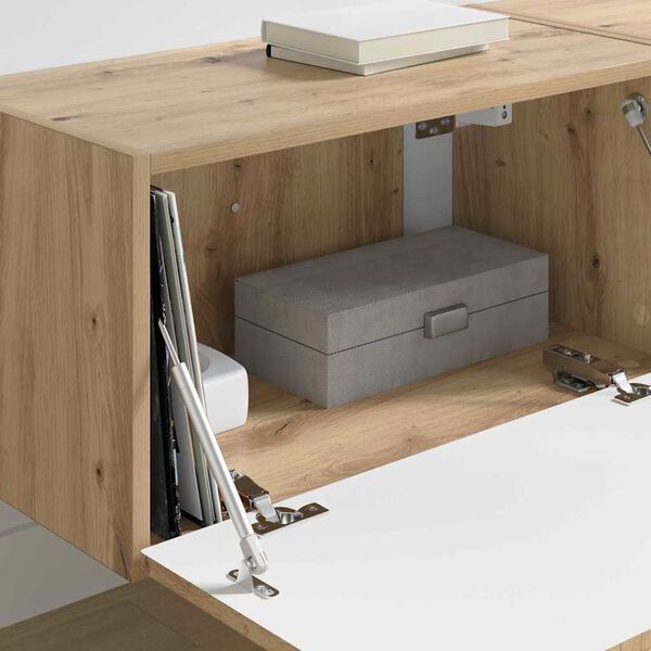 vidaXL TV wall cabinet N&aacute;stěnn&yacute; 2 pcs Uměleck&yacute; dub 60 x 31 x 29,5 cm