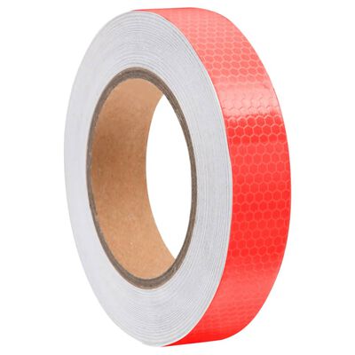 vidaXL Reflexní páska červená 2,5 cm x 20 m PVC