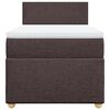 vidaXL Box spring postel s matrac&iacute; tmavě hněd&aacute; 100 x 200 cm textil