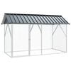 vidaXL Ptač&iacute; klec Antracitov&aacute; 227 x 112 x 141 cm