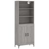 vidaXL Skř&iacute;ň highboard &scaron;ed&aacute; sonoma 69,5 x 34 x 180 cm kompozitn&iacute; dřevo