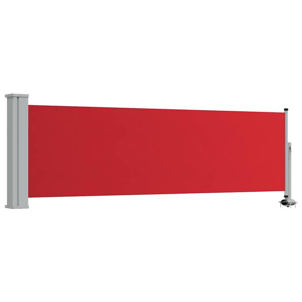 vidaXL Zatahovac&iacute; bočn&iacute; mark&yacute;za / z&aacute;stěna na terasu 80x300 cm červen&aacute;