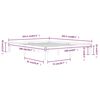 vidaXL Rám postele masivní dřevo borovice 160 x 200 cm