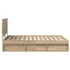 vidaXL R&aacute;m postele s čelo Sonoma 160 x 200 cm Masivn&iacute; borov&eacute; dřevo