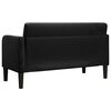 vidaXL Loveseat Sofa Čern&yacute; 109 cm samet