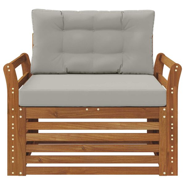 vidaXL Venkovn&iacute; pohovkov&aacute; souprava Masivn&iacute; ak&aacute;ciov&eacute; dřevo a polyester