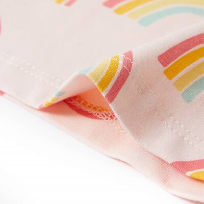 Dětské pyžamo s krátkým rukávem bledě růžové 92