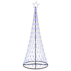 vidaXL LED v&aacute;nočn&iacute; strom Modr&aacute; 250 cm kov