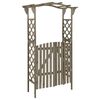 vidaXL Pergola s brankou 116 x 40 x 204 cm &scaron;ed&aacute; masivn&iacute; jedle