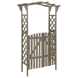 vidaXL Pergola s brankou 116 x 40 x 204 cm &scaron;ed&aacute; masivn&iacute; jedle
