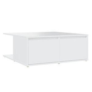 vidaXL Konferenčn&iacute; stolek b&iacute;l&yacute; 80 x 80 x 31 cm dřevotř&iacute;ska