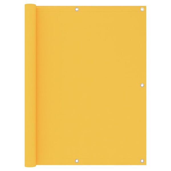 vidaXL Balk&oacute;nov&aacute; z&aacute;stěna žlut&aacute; 120 x 400 cm oxfordsk&aacute; l&aacute;tka