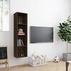 vidaXL Knihovna / TV skř&iacute;ňka hněd&yacute; dub 143x30x36 cm kompozitn&iacute; dřevo