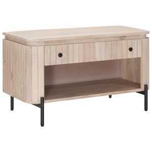 vidaXL Lavička na boty se z&aacute;suvkou s polic&iacute; 85 x 37 x 48 cm